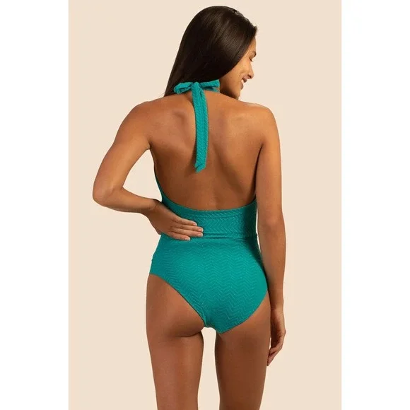NWT TRINA TURK Empire Halter One Piece Swimsuit, L0544 - Picture 8 of 12